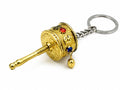 Mini Tibetan Prayer Wheel Keychain – Handcrafted Himalayan Buddhist Spiritual Key Ring