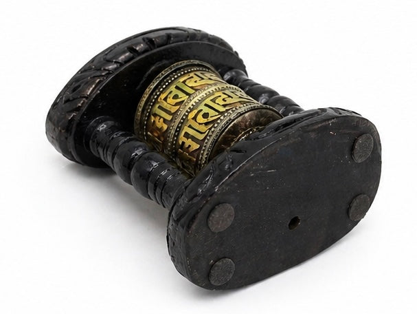 Mini Buddhist Prayer Wheel – Handmade Nepali Craft for Mindfulness, Yoga & Healing