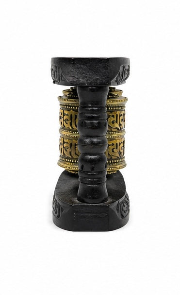 Handcrafted Dual Prayer Wheel – A Sacred Touch of Himalayan Serenity