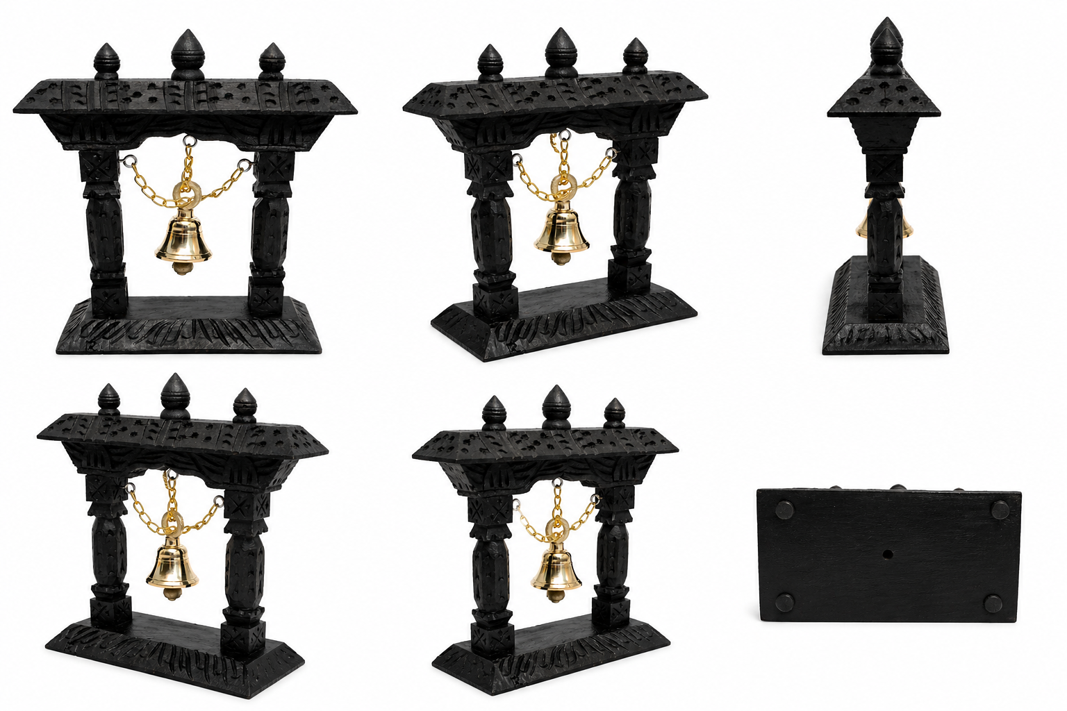 Handcrafted Himalayan Temple Bell Stand – A Symbol of Peace & Tradition